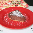 Decadent Dark Chocolate Coconut Tart (Vegan, Gluten-free)