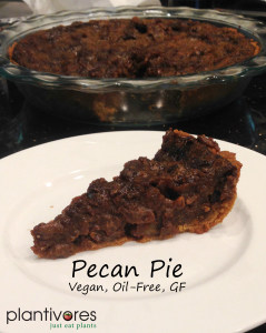 Pecan Pie (vegan, oil-free, gluten-free)