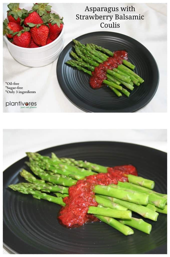 Asparagus with Strawberry Balsamic Coulis