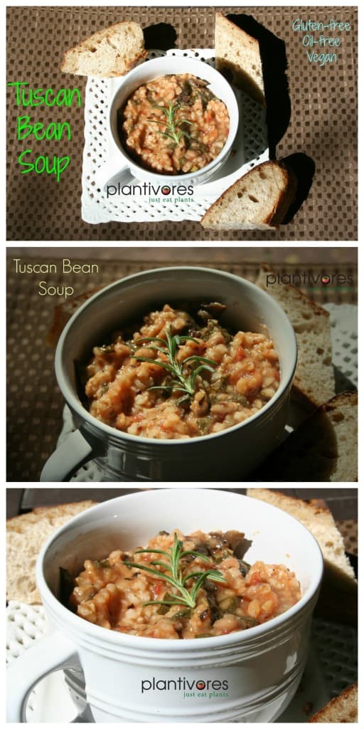 Tuscan Bean Soup | Vegan, Oil-free, Gluten-free | Plantivores
