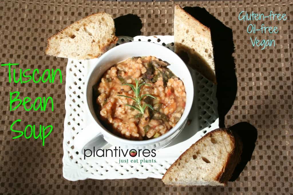 Tuscan Bean Soup | Vegan, Oil-free, Gluten-free | Plantivores