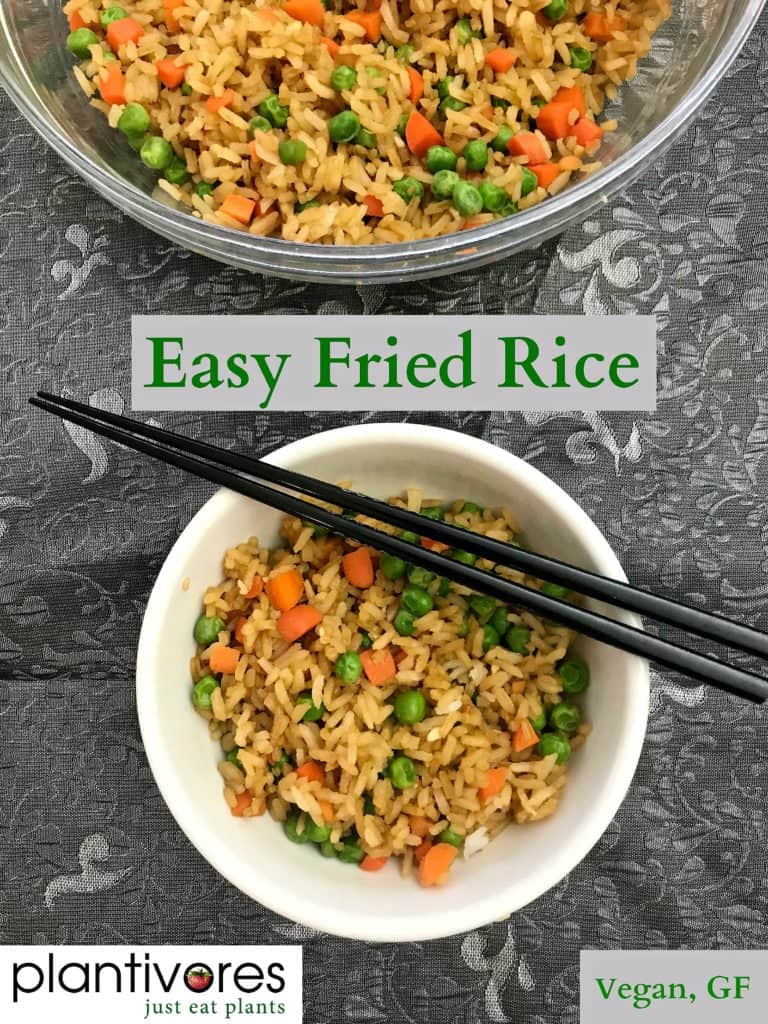 Easy Fried Rice (Vegan, GF) | Plantivores