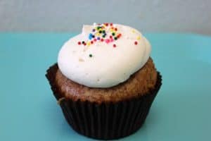 Vegan gluten-free cupcake from Sensitive Sweets in California