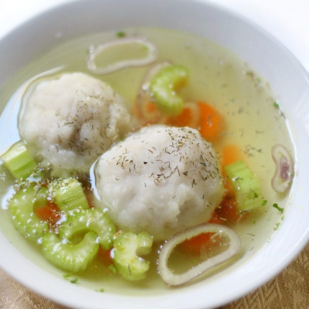 Vegan Matzo Ball Soup - Connoisseurus Veg