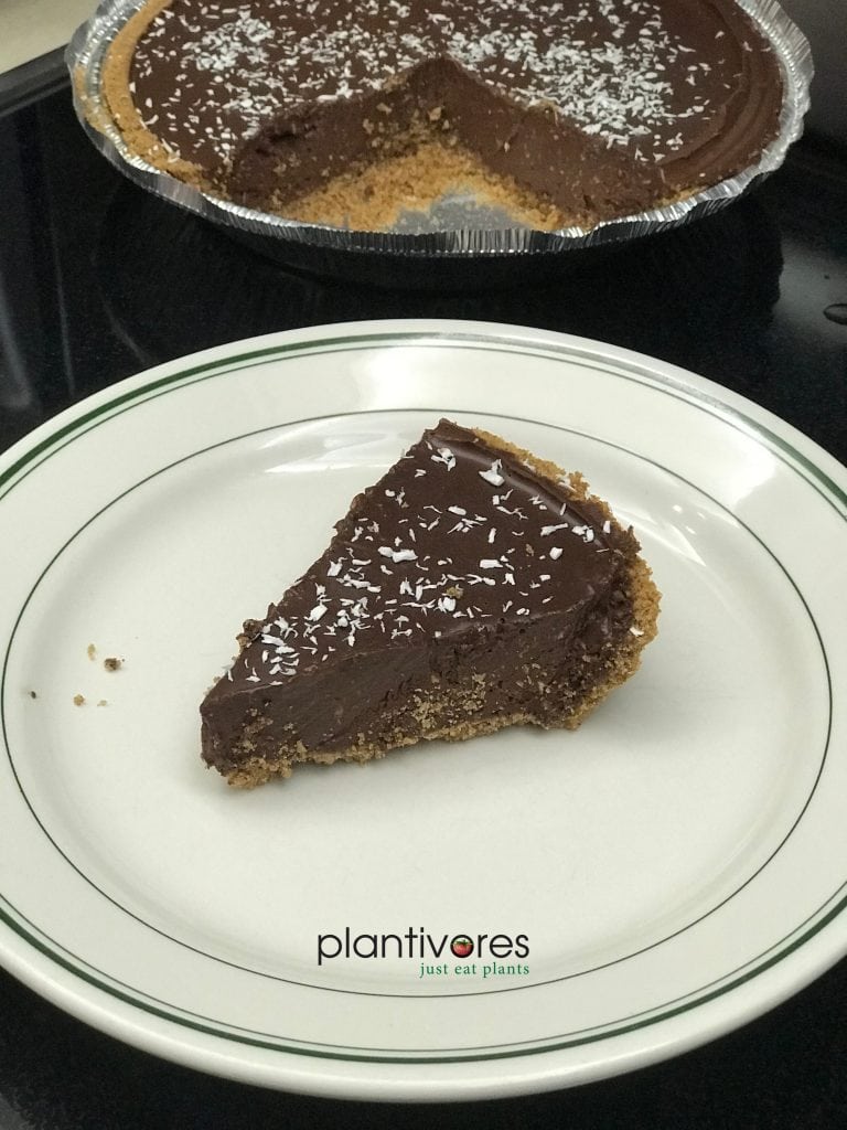 Decadent Chocolate Coconut Tart | Plantivores
